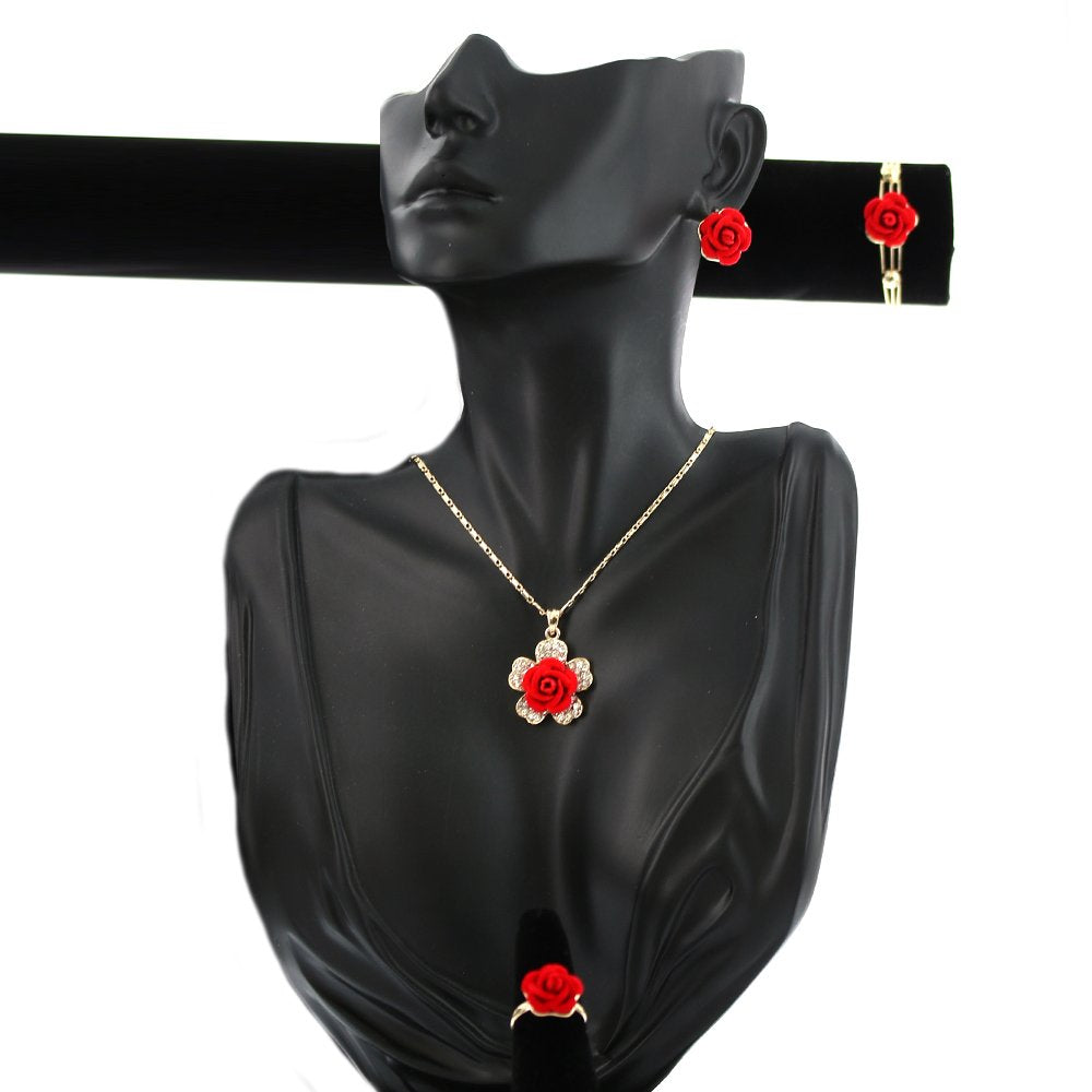 Kids Rose Necklace Set S 1197