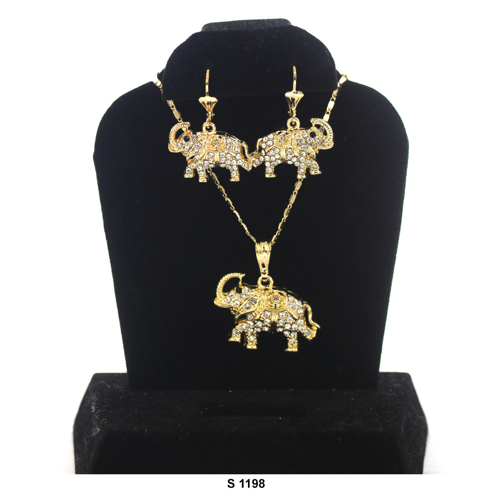 Elephant Necklace Set S 1198