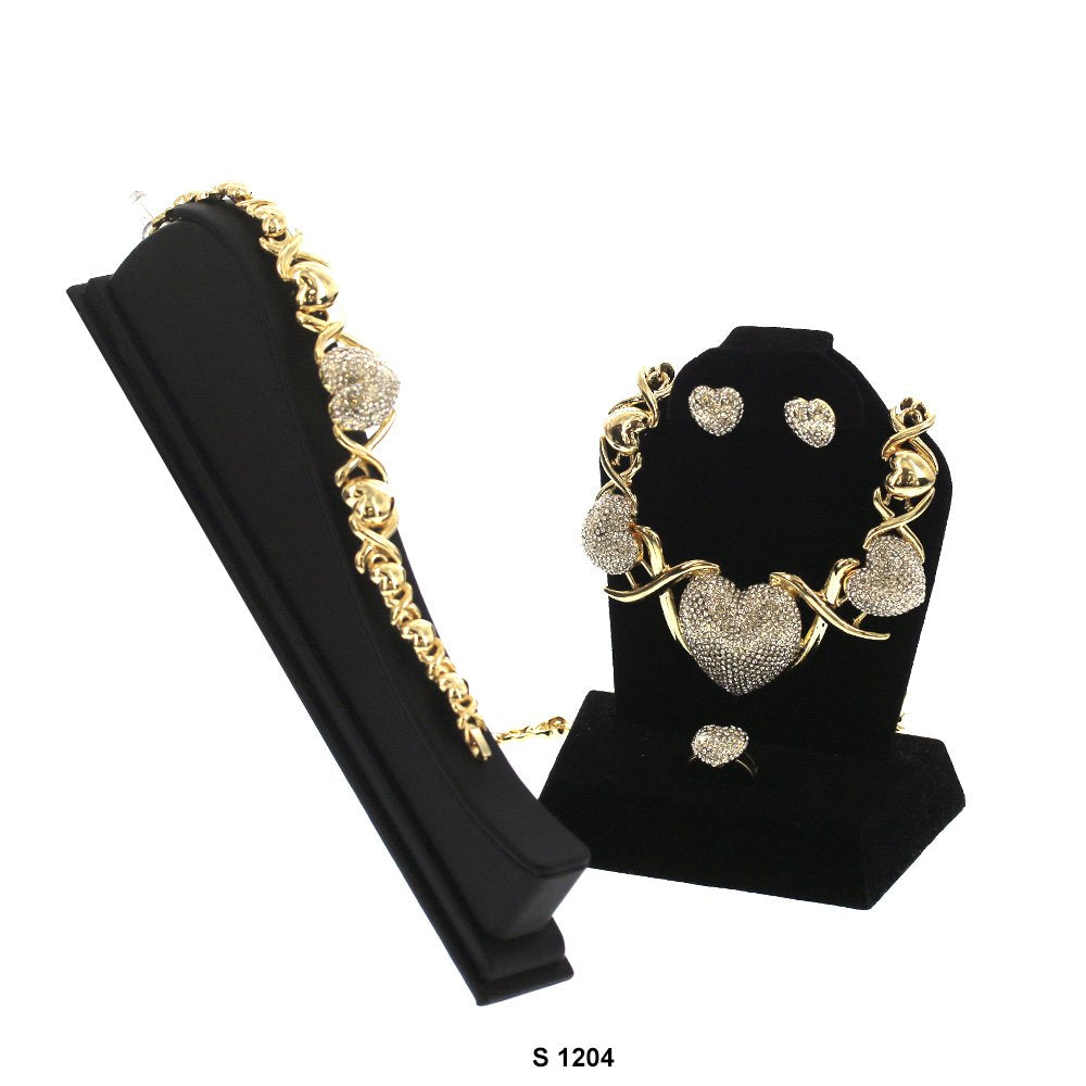 Juego De Collar X Y Corazones S 1204