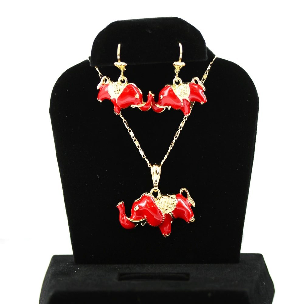 Elephant Necklace Set S 1205 R