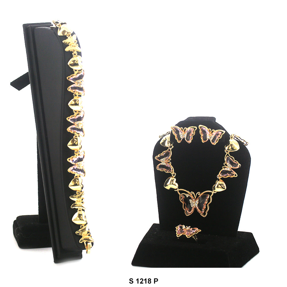 Butterfly Necklace Set S 1218 P