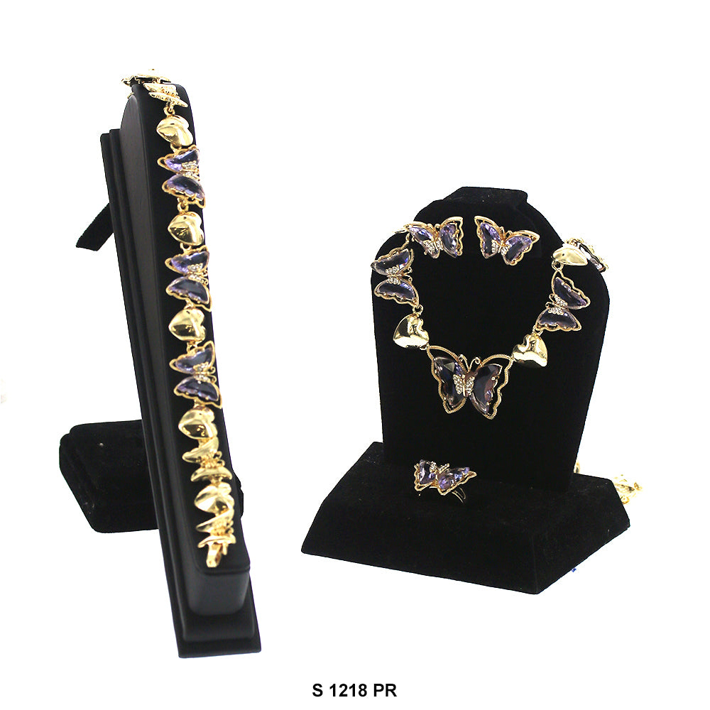 Butterfly Necklace Set S 1218 PR