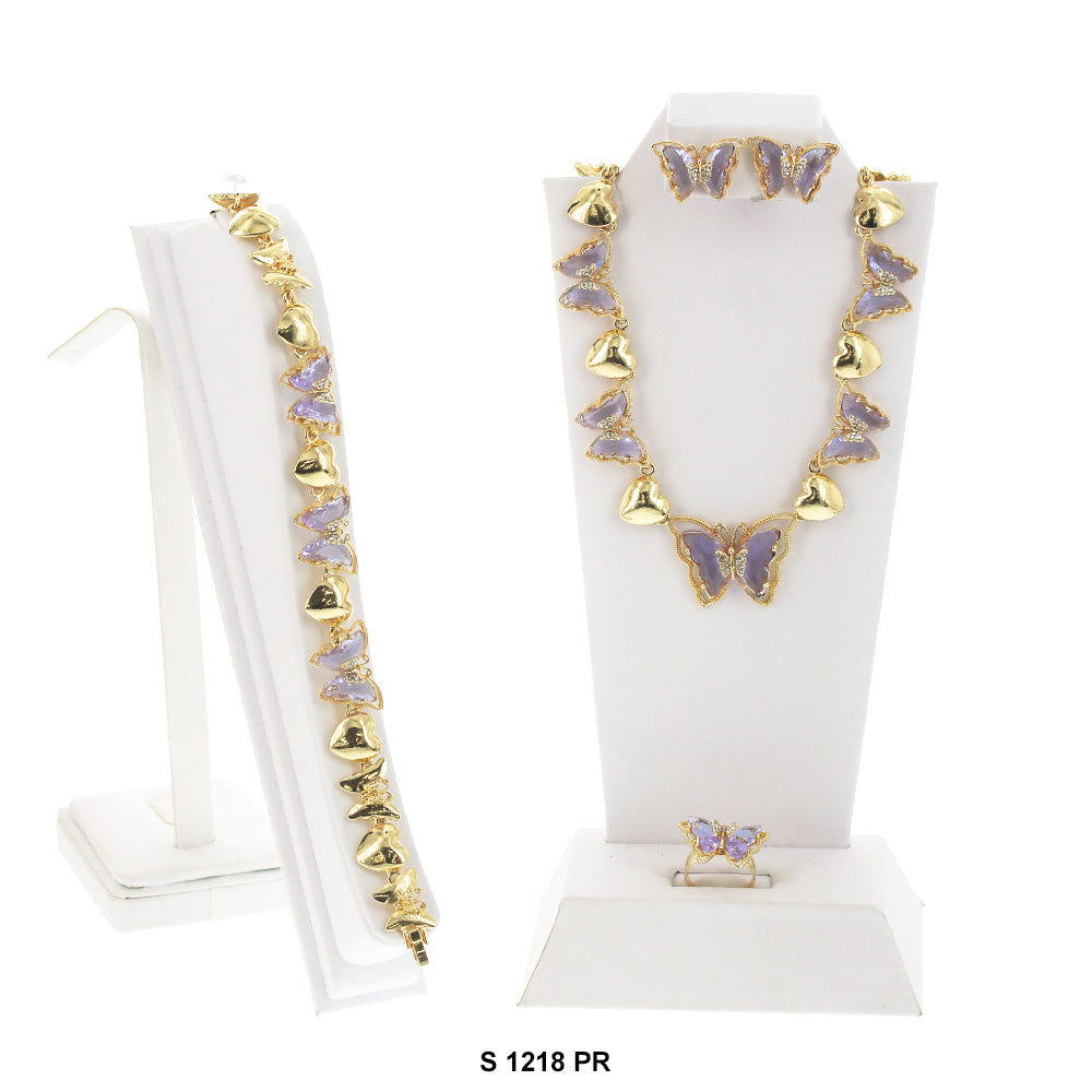 Butterfly Necklace Set S 1218 PR