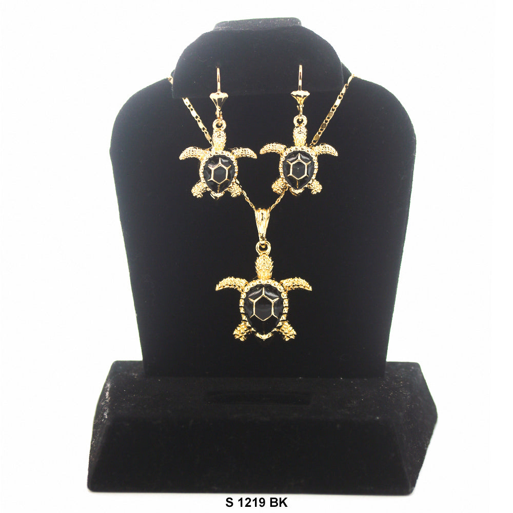 Turtle Necklace Set S 1219 BK