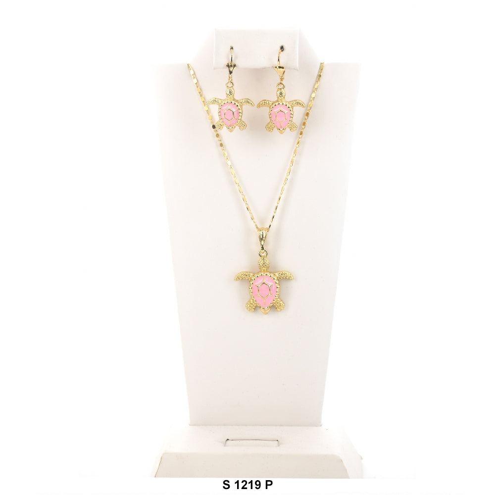 Turtle Necklace Set S 1219 P