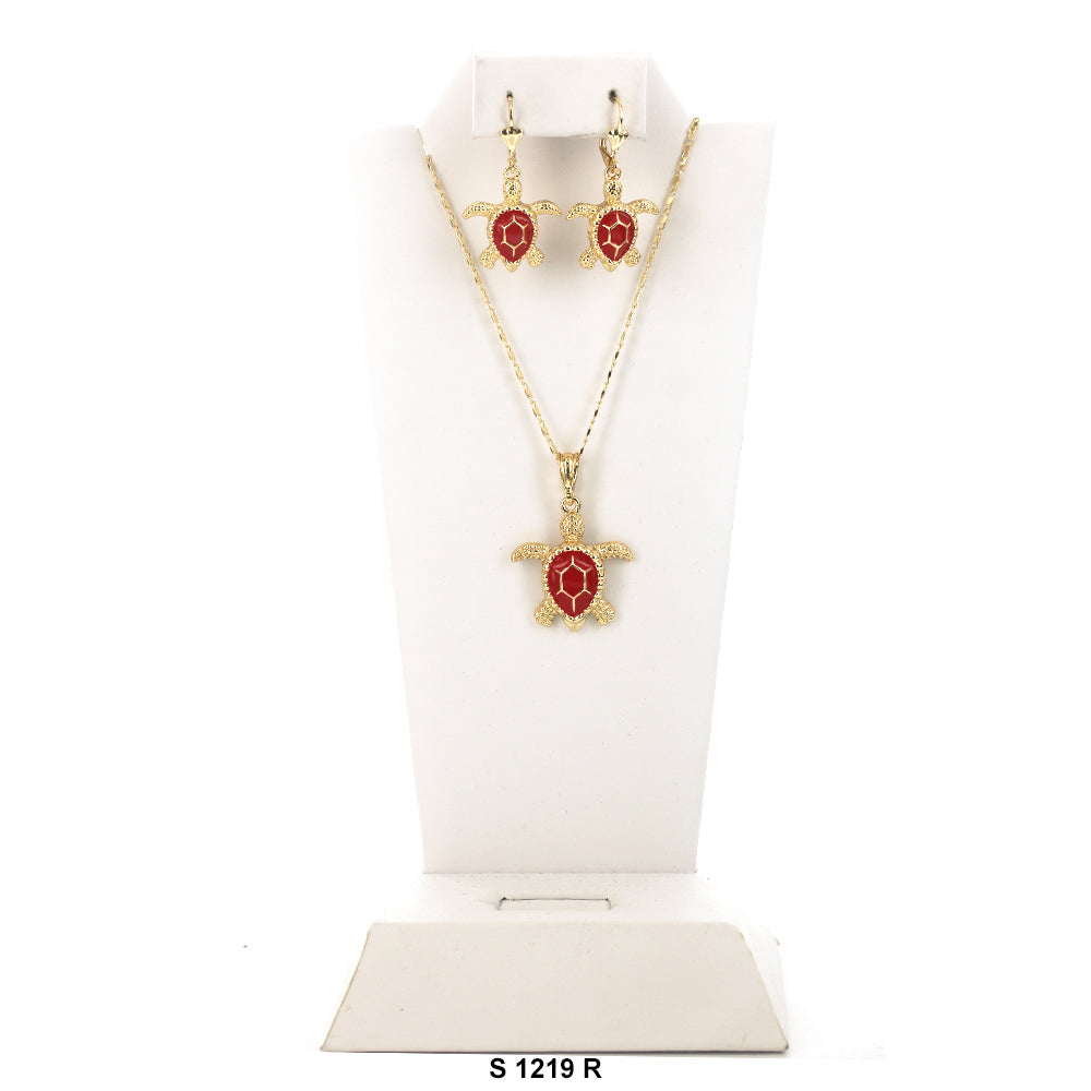 Turtle Necklace Set S 1219 R