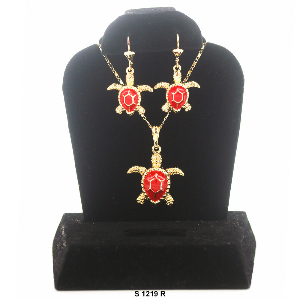 Turtle Necklace Set S 1219 R