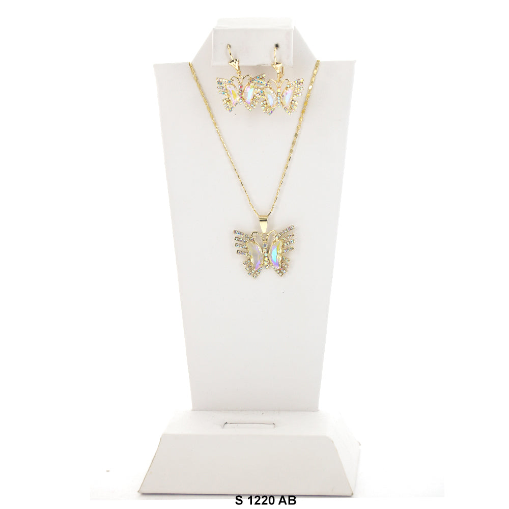 Butterfly Necklace Set S 1220 AB