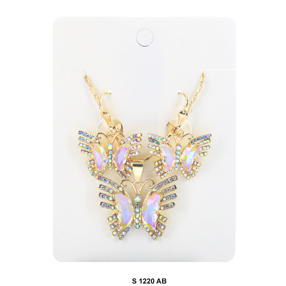 Butterfly Necklace Set S 1220 AB