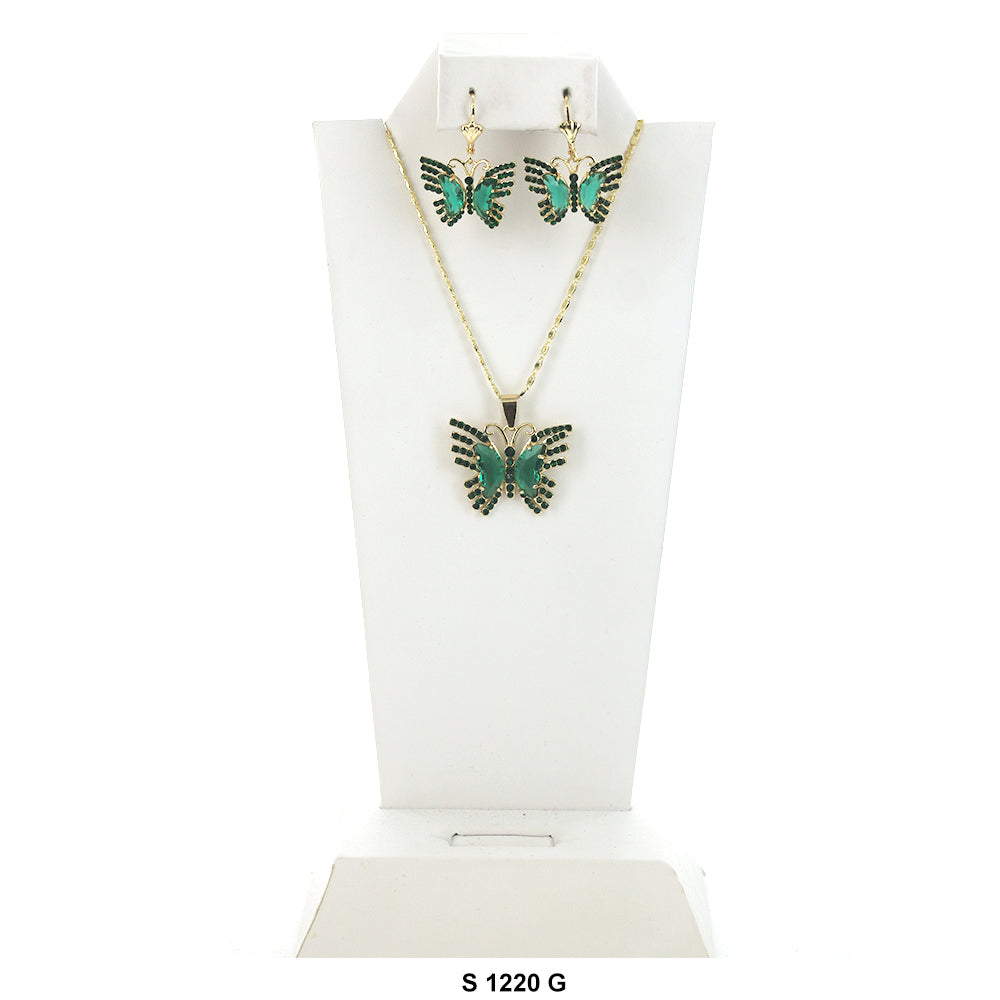 Butterfly Necklace Set S 1220 GR