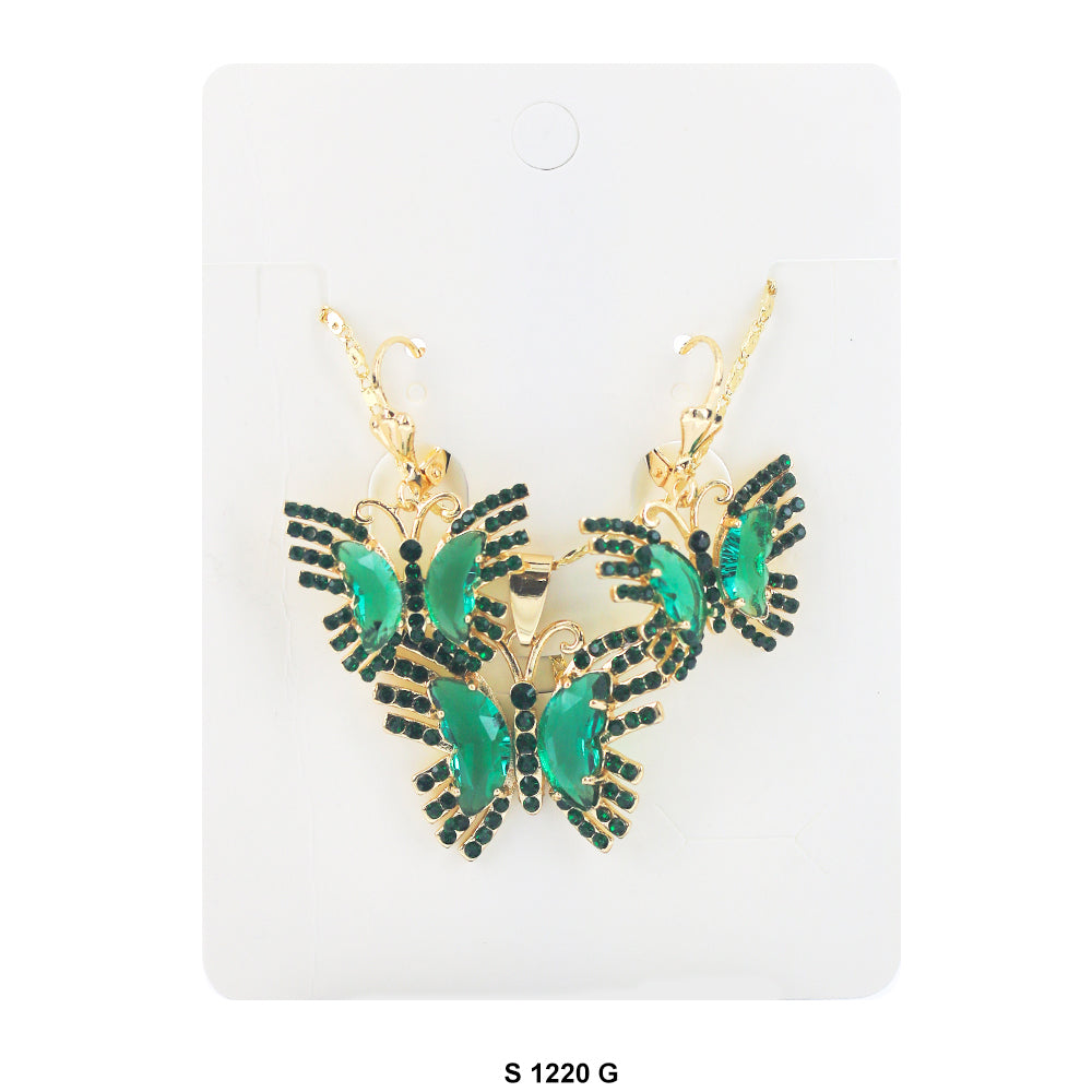 Butterfly Necklace Set S 1220 GR