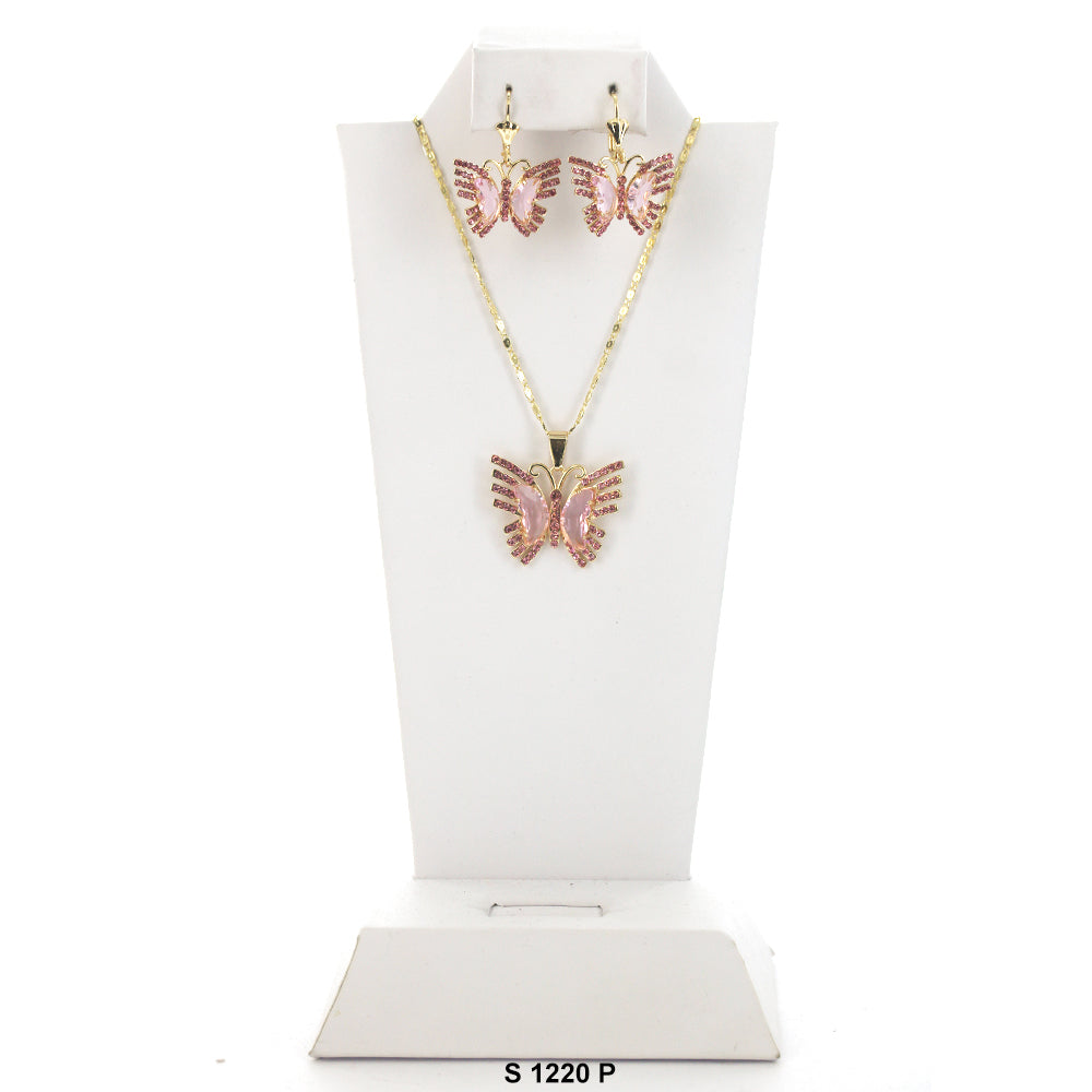 Butterfly Necklace Set S 1220 P