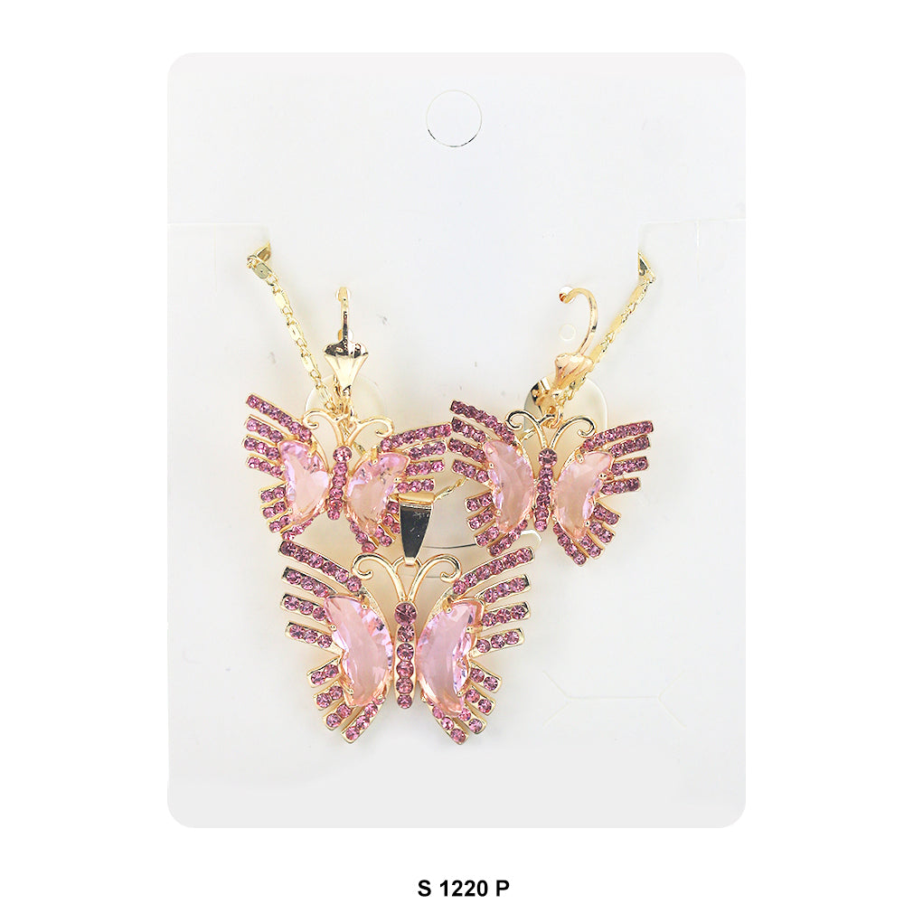 Butterfly Necklace Set S 1220 P