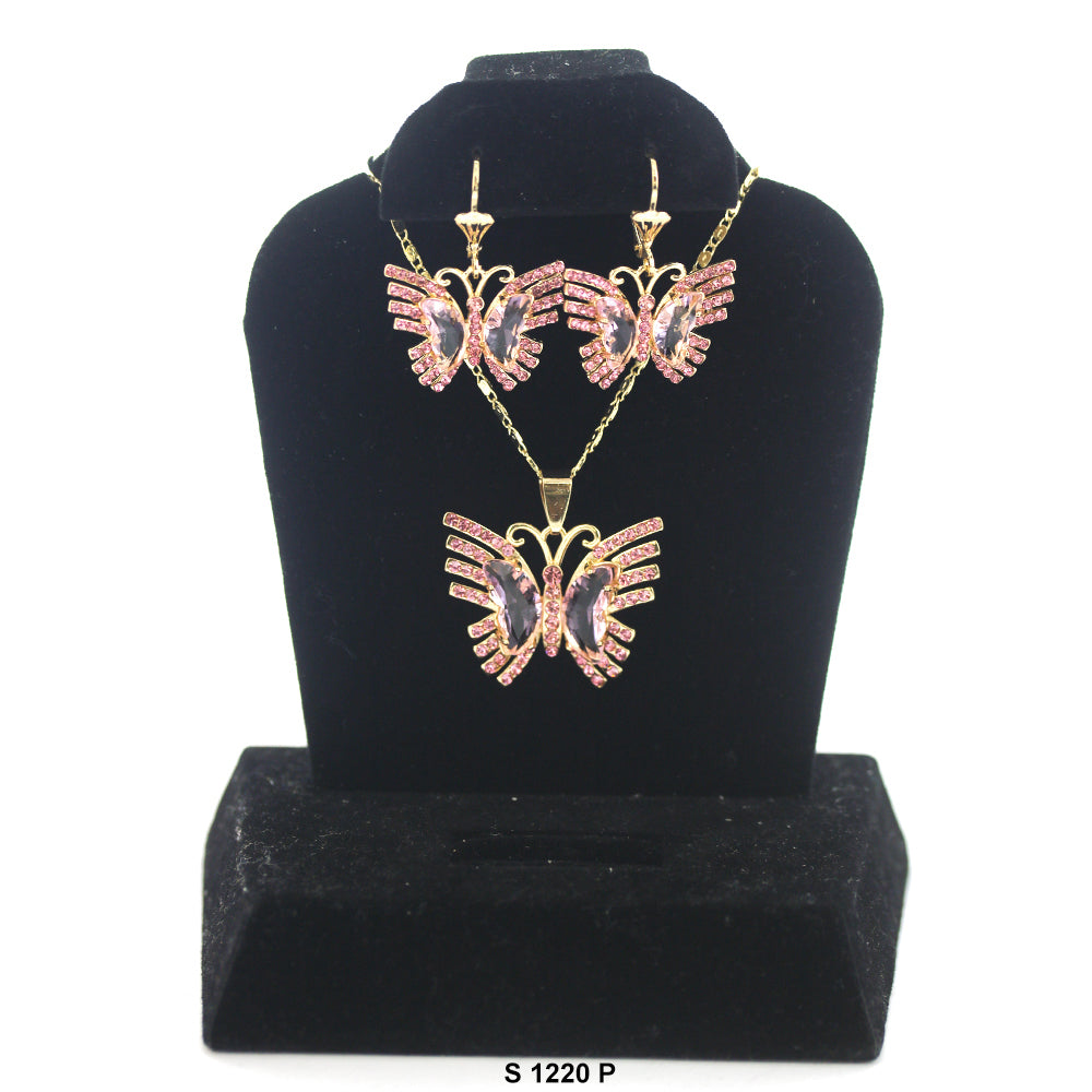 Butterfly Necklace Set S 1220 P