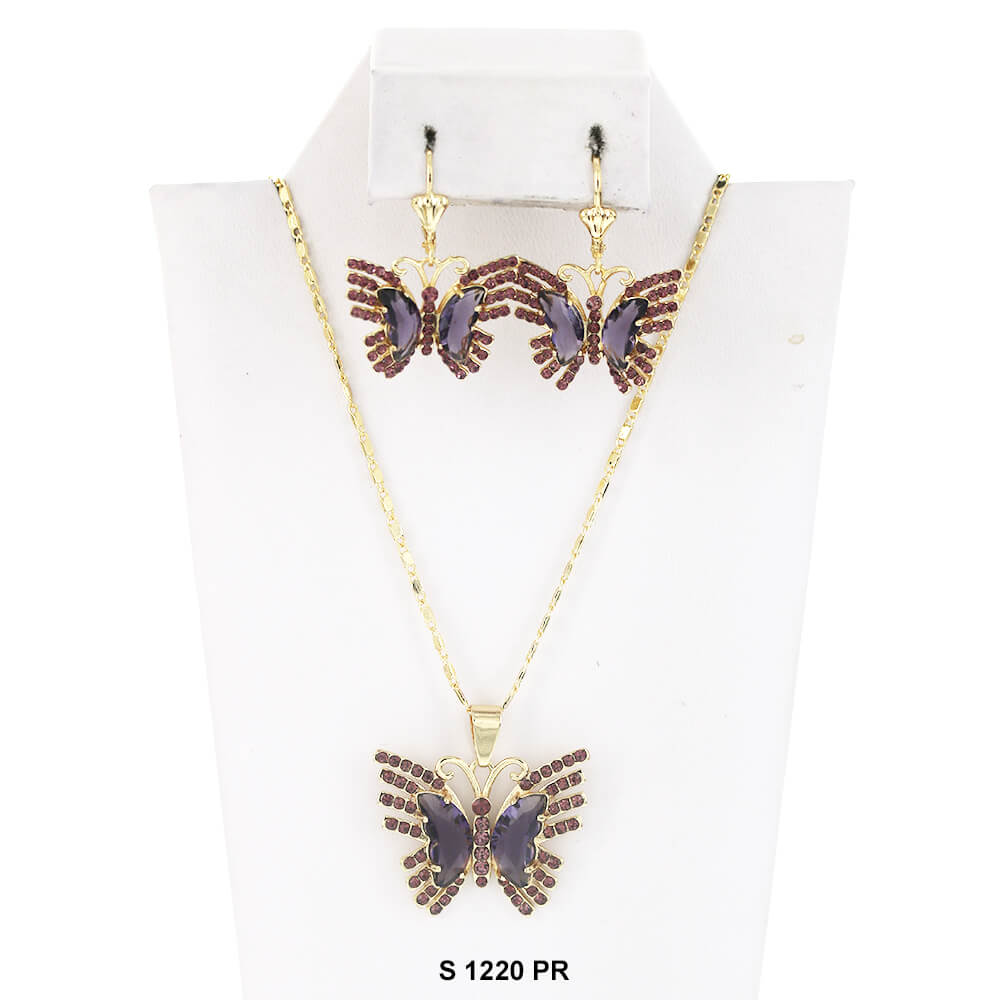 Butterfly Necklace Set S 1220 PR