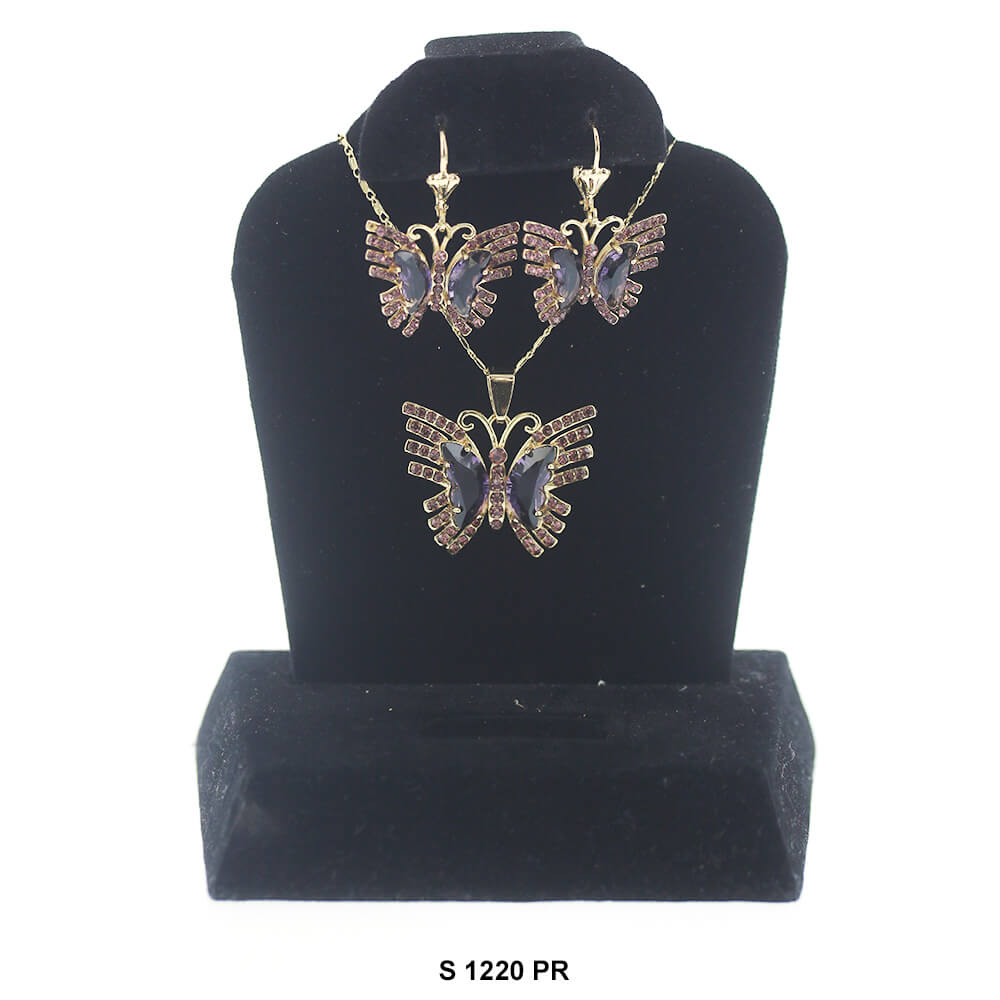 Butterfly Necklace Set S 1220 PR