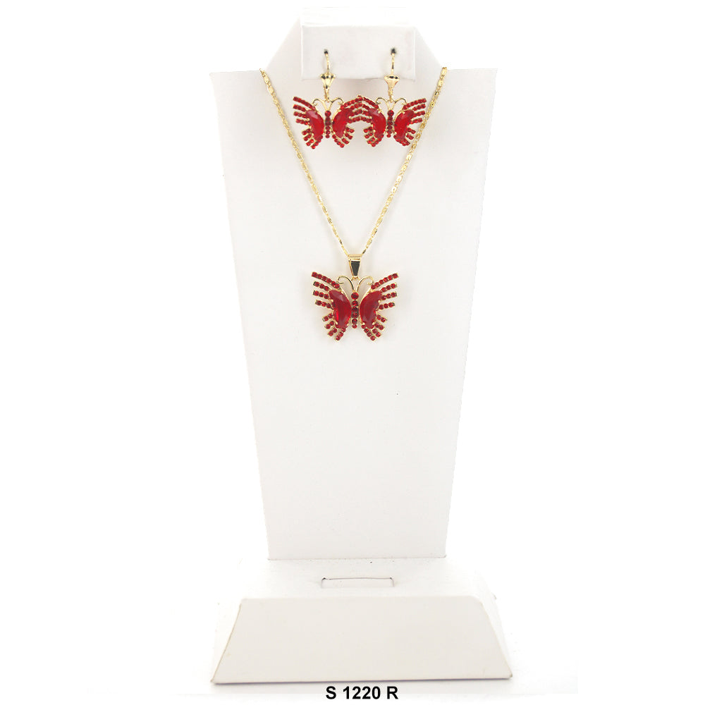 Butterfly Necklace Set S 1220 R