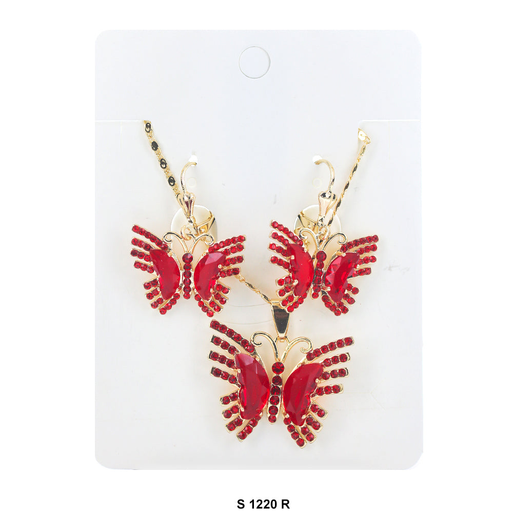 Butterfly Necklace Set S 1220 R