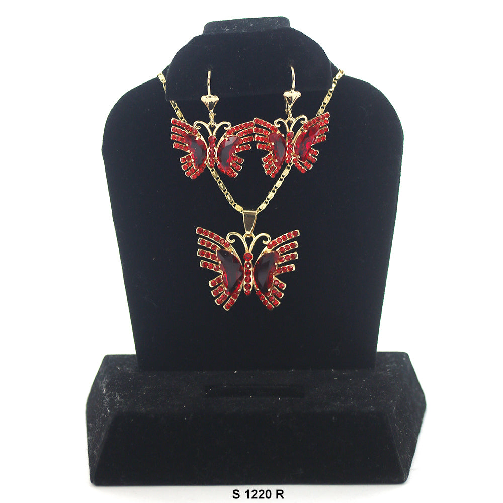 Butterfly Necklace Set S 1220 R