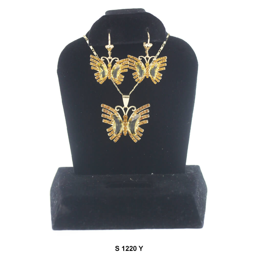 Butterfly Necklace Set S 1220 Y