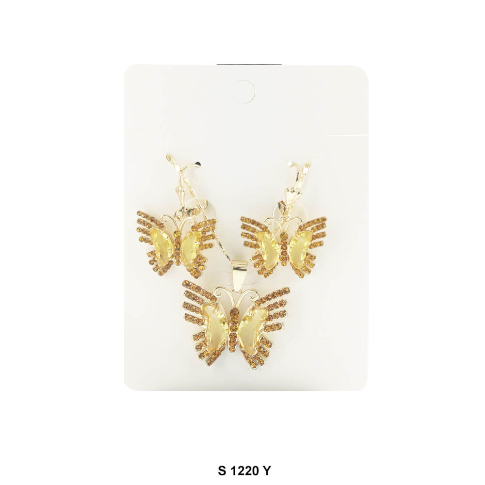 Butterfly Necklace Set S 1220 Y