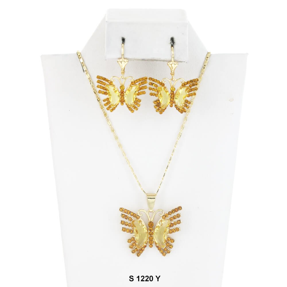 Butterfly Necklace Set S 1220 Y