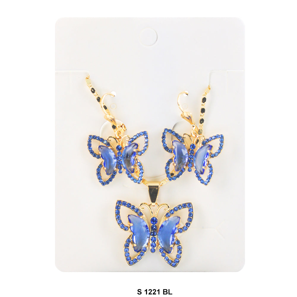 Conjunto Collar Mariposa S 1221 BL