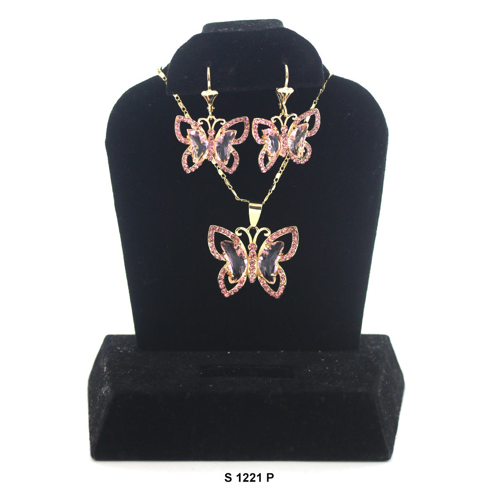 Butterfly Necklace Set S 1221 P