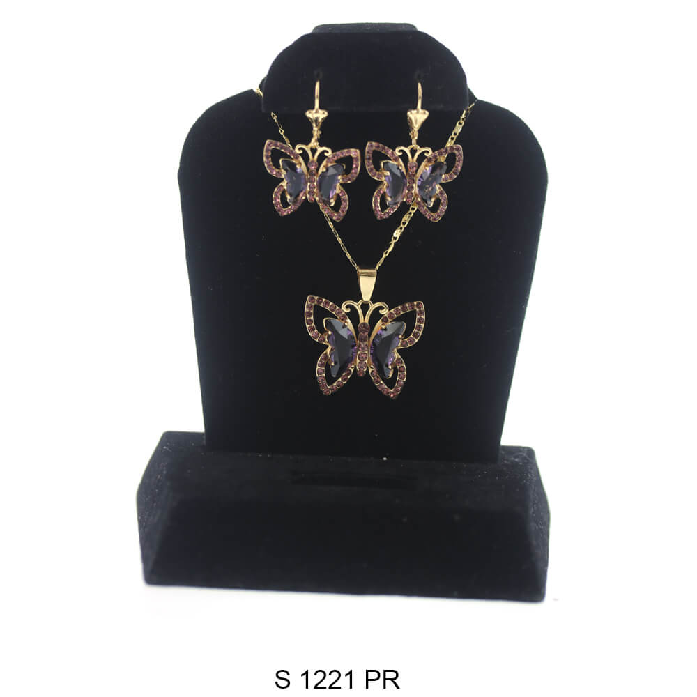 Butterfly Necklace Set S 1221 PR