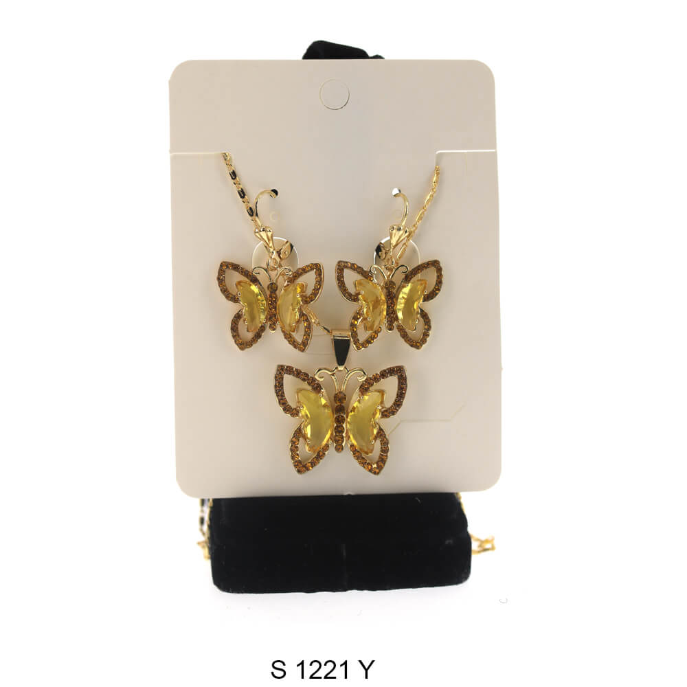 Butterfly Necklace Set S 1221 Y