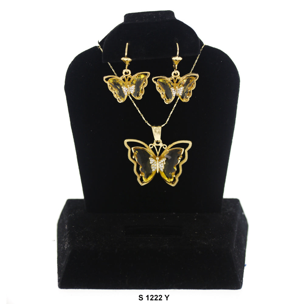 Butterfly Necklace Set S 1222 Y