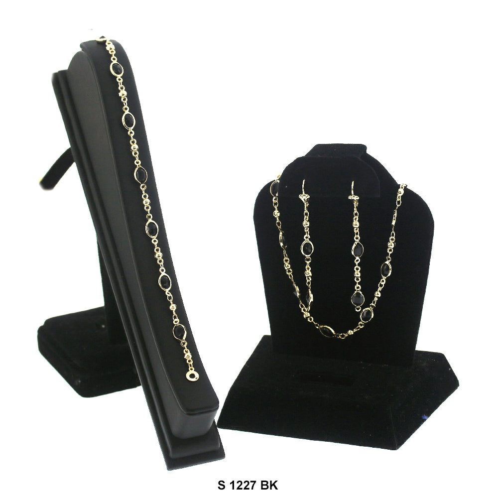 Conjunto Collar Piedras S 1227 BK