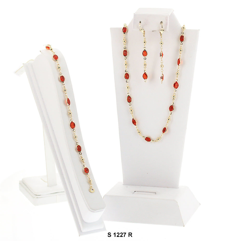 Stones Necklace Set S 1227 R