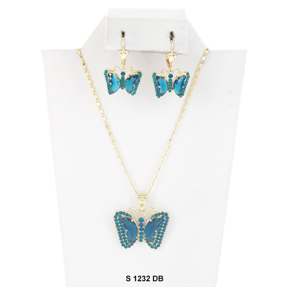 Butterfly Necklace Set S 1232 DB