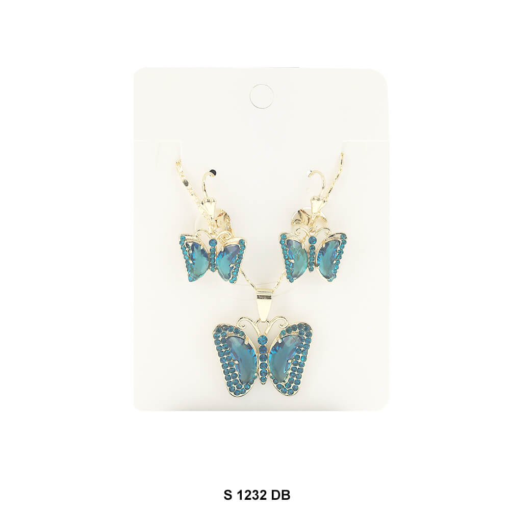 Butterfly Necklace Set S 1232 DB