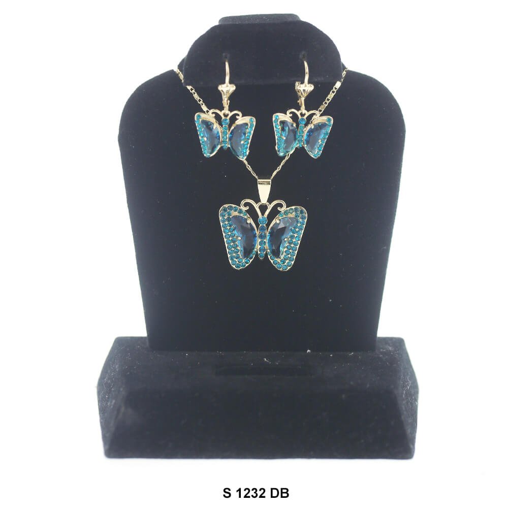 Butterfly Necklace Set S 1232 DB