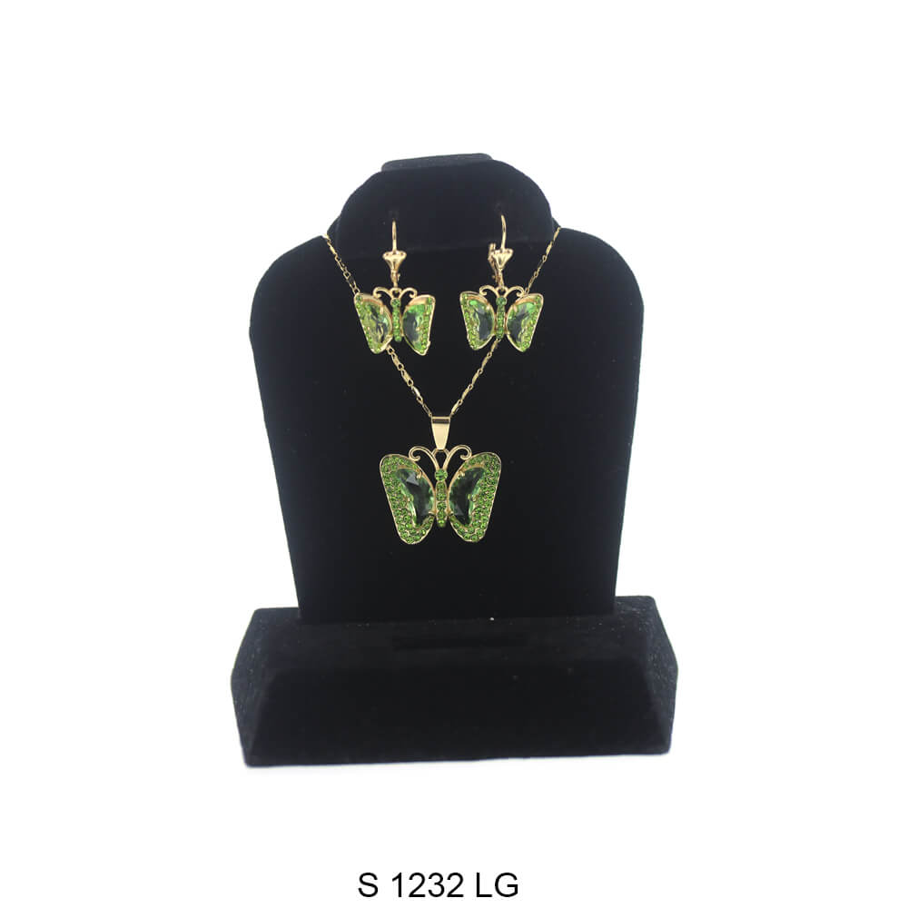 Juego de collar de mariposa S 1232 LG