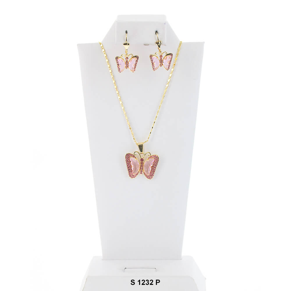 Butterfly Necklace Set S 1232 P