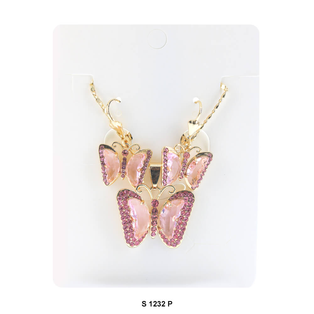 Butterfly Necklace Set S 1232 P