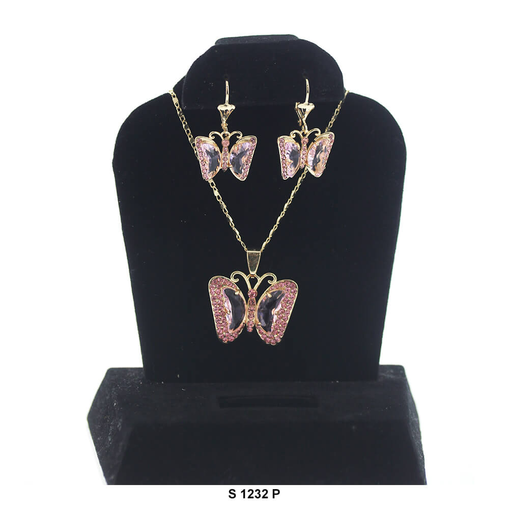 Butterfly Necklace Set S 1232 P