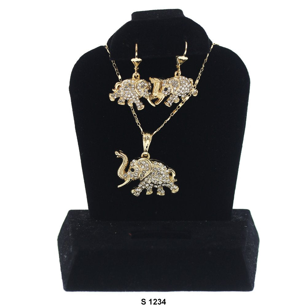 Conjunto Collar Elefante S 1234