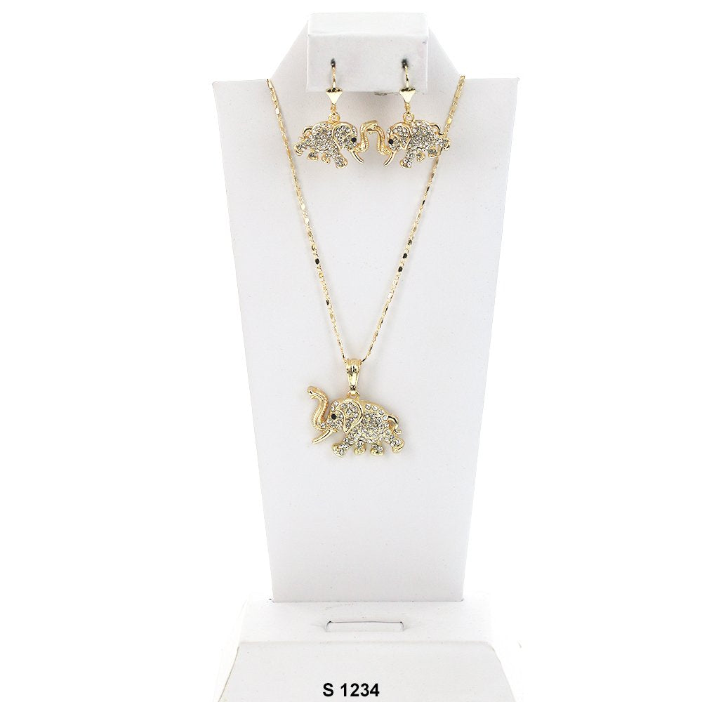 Elephant Necklace Set S 1234