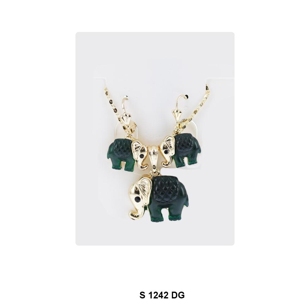 Elephant Necklace Set S 1242 DG