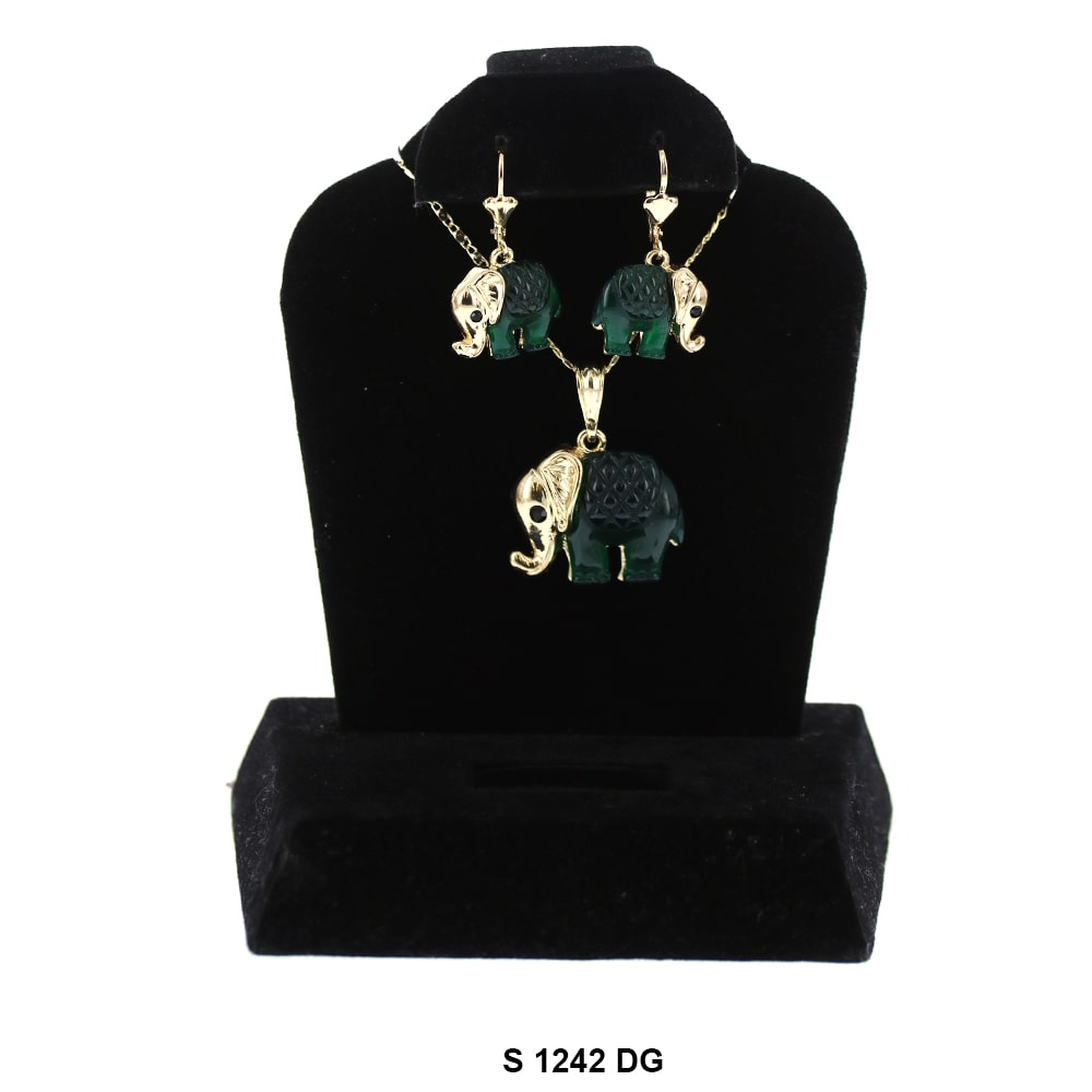 Elephant Necklace Set S 1242 DG