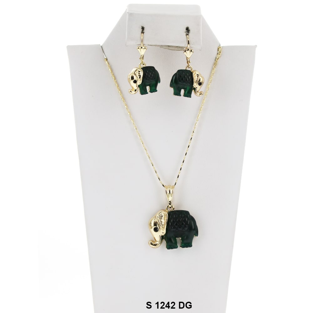 Elephant Necklace Set S 1242 DG