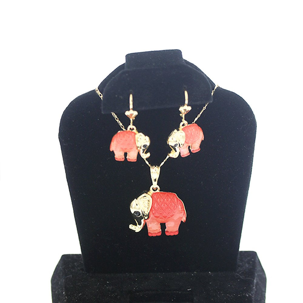 Juego de collar con elefante S 1242 F