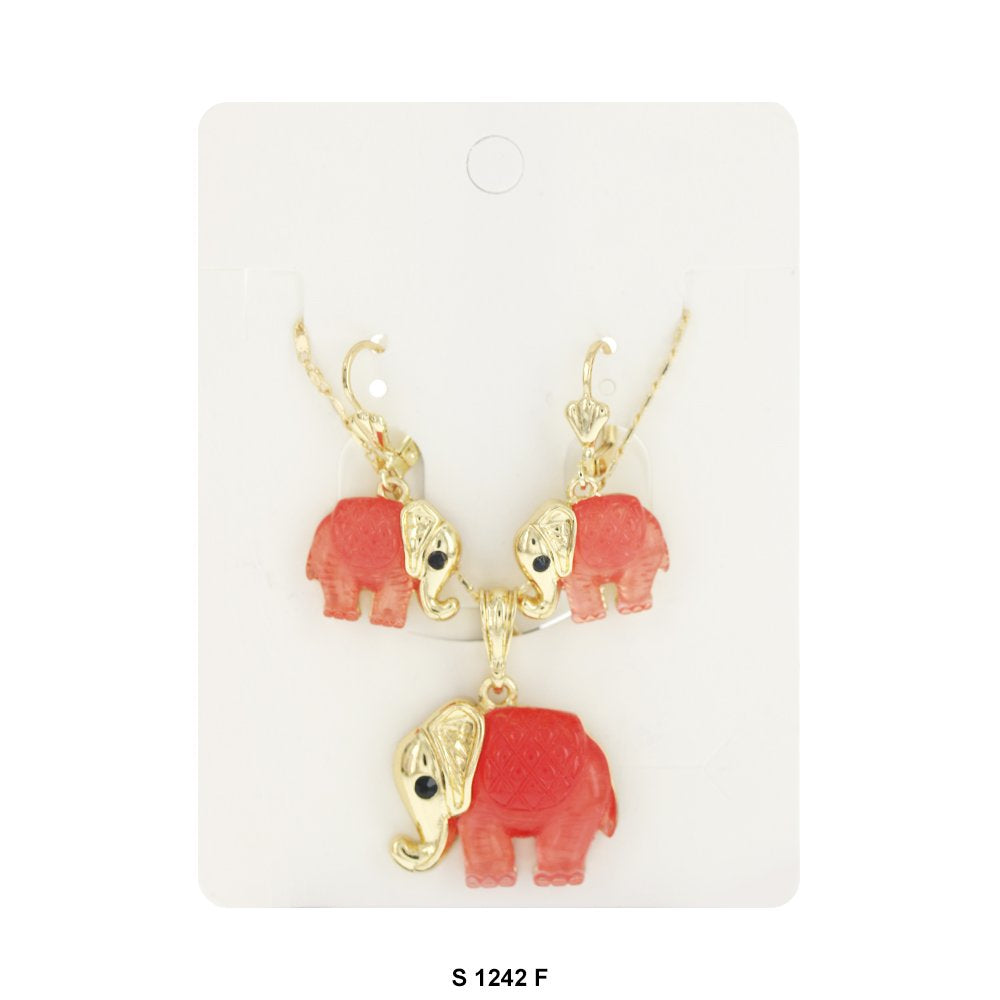 Juego de collar con elefante S 1242 F