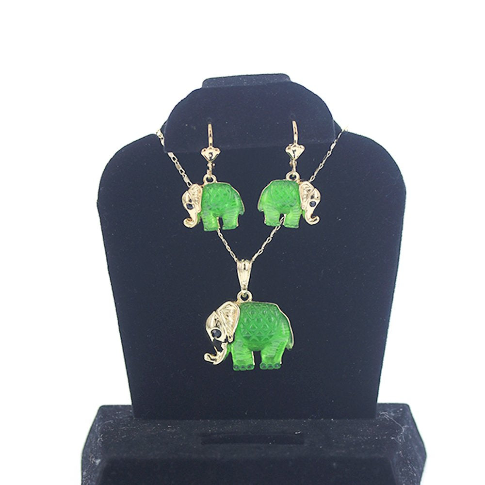 Elephant Necklace Set S 1242 GR