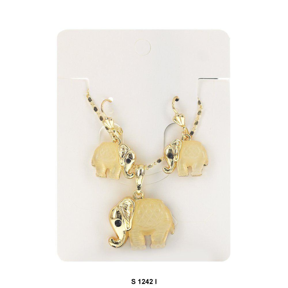 Juego de collar con elefante S 1242 I