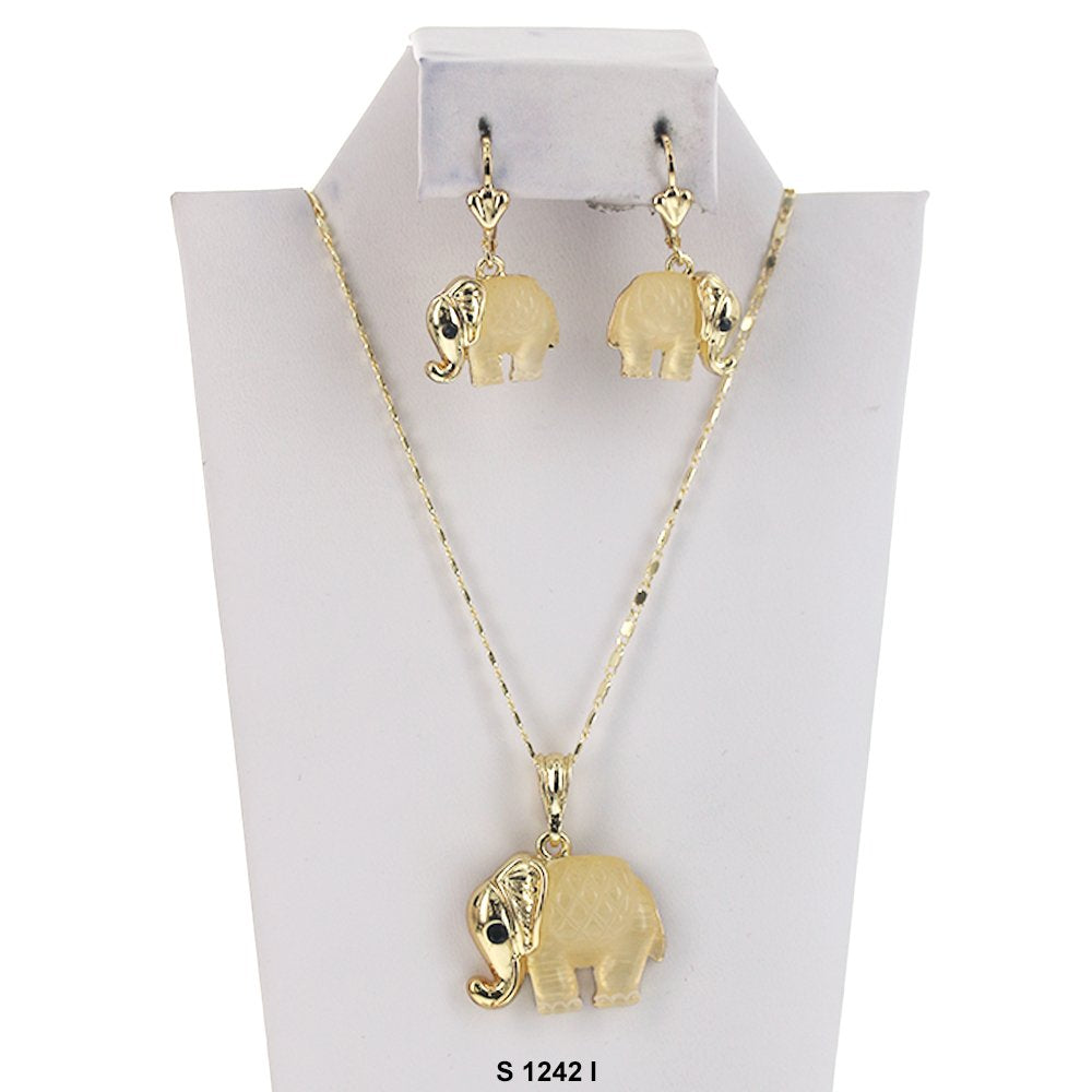 Juego de collar con elefante S 1242 I